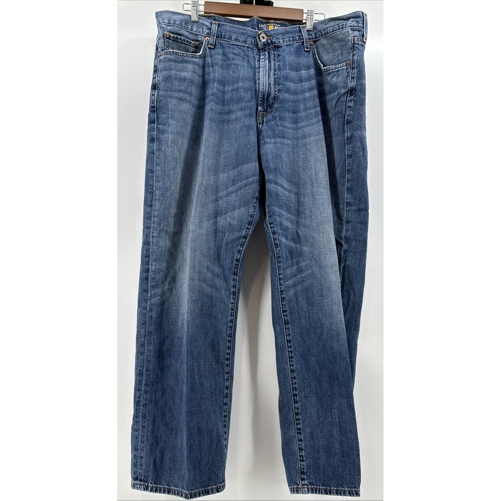 Lucky Brand Jeans‎ Mens 40x30 Blue 181 Relaxed Straight Stretch Denim Casual